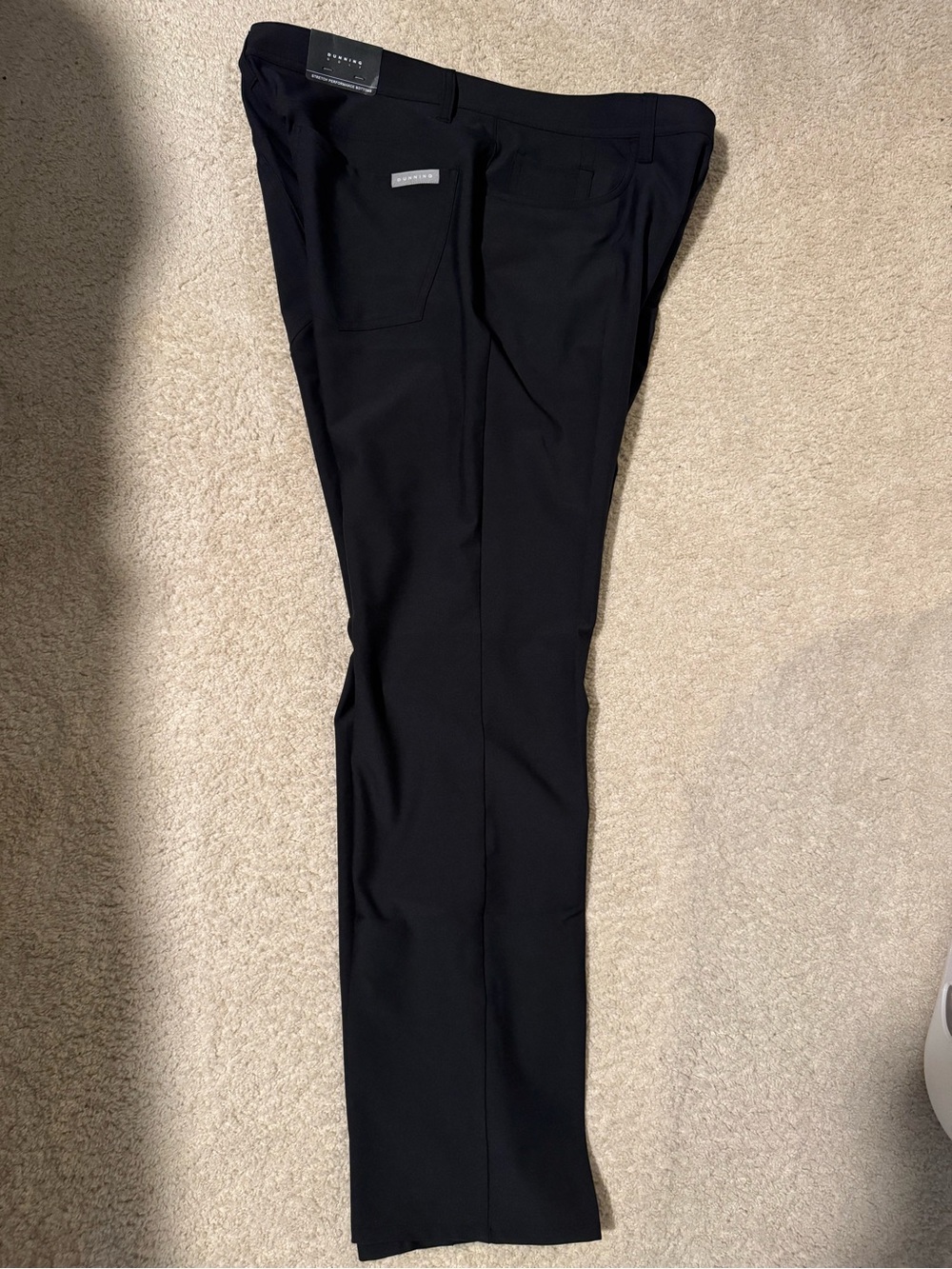 Dunning Black Golf Pants - Slim Fit 34 x 30